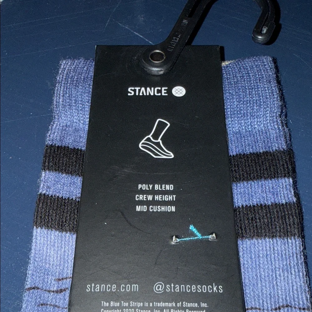 Stance Holiday Surfing Santa Socks - Blue and Black